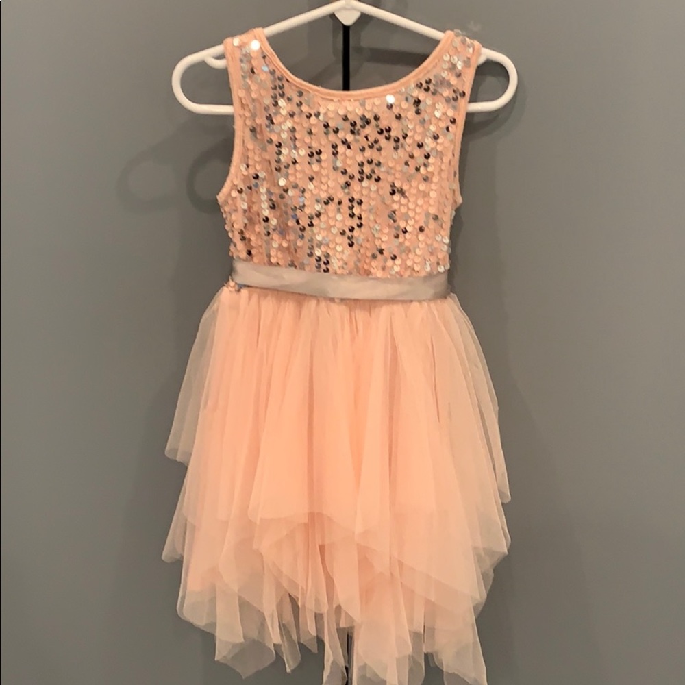 kids soft pink tu tu dress